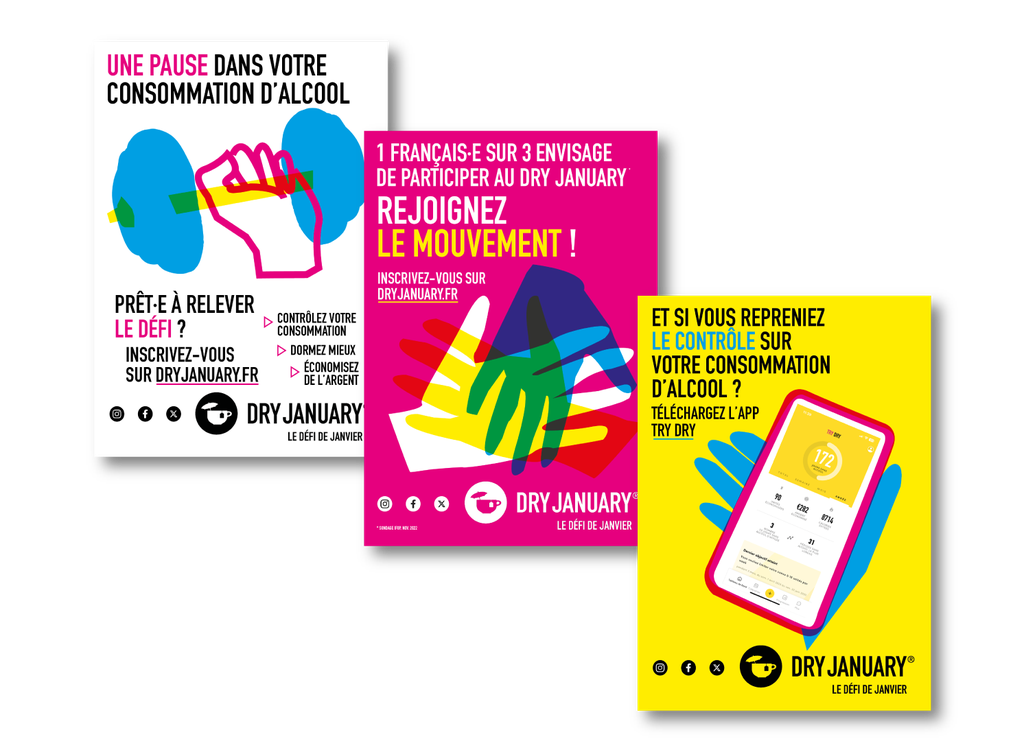 Affiches « Dry January » 2025