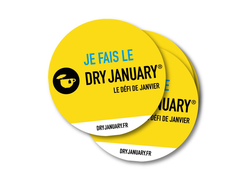 Stickers « Je fais le Dry January » 2025