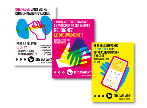 Affiches « Dry January » 2025