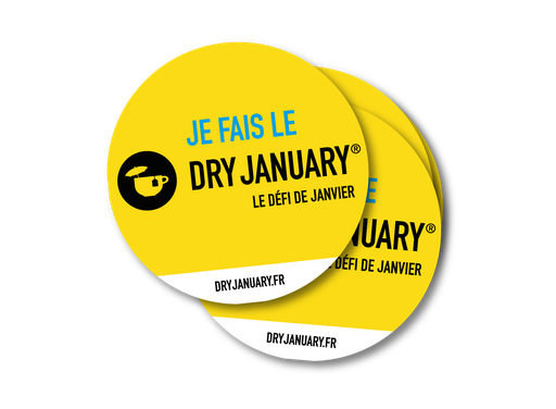 Stickers « Je fais le Dry January » 2025